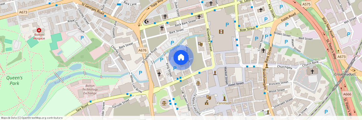 at Deansgate Gardens, Central Street BL1