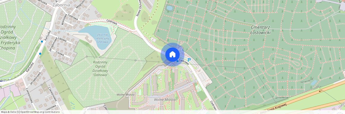 ul. Cedrowa, Ujeścisko-Łostowice, Gdańsk, pomorskie