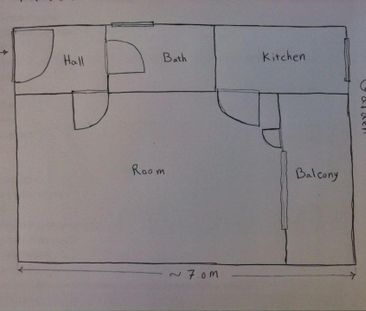 Cozy one-room apartment for December - 1-Zimmer Wohnung - Photo 1