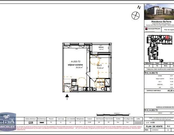 Appartement à louer 2 pièces 45.2m² - Photo 1