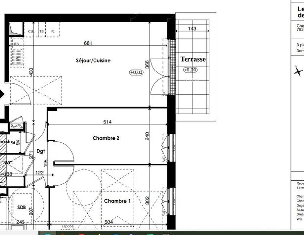 location Appartement T3 DE 63.59m² À PLAISIR - Photo 1