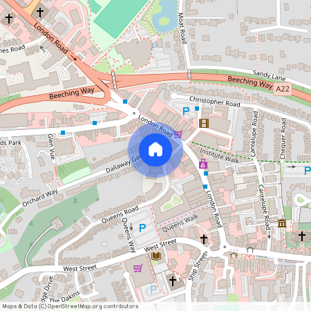 Apartment 14 Brookland House, Dallaway Gardens, West Sussex, RH19 1AT, East Grinstead