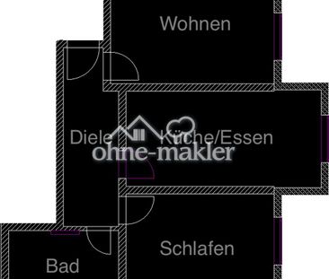 ruhige, helle 2,5 ZKB Souterrain Whg, FBH, voll klimatisiert, Parkp... - Foto 1