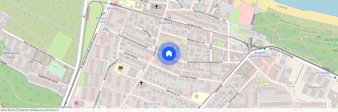 ul. Konrada Korzeniowskiego, Brzeźno, Gdańsk, pomorskie