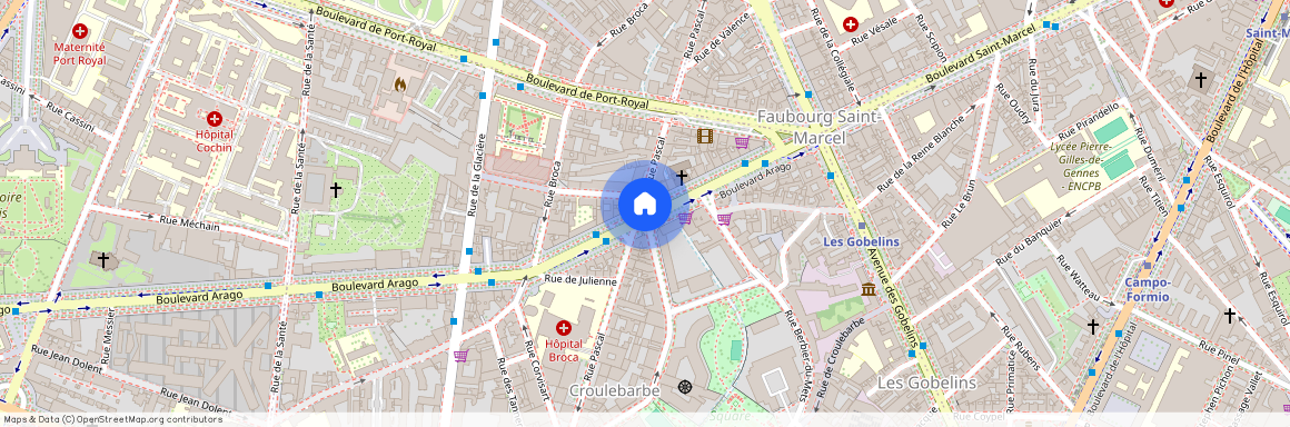 Rue Pascal et Boulevard Arago 75013 Paris (13e arrondissement)