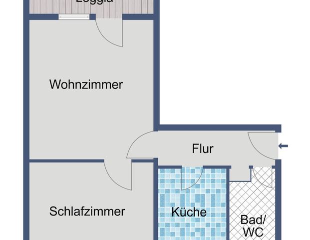 Kompakt & gut geschnitten: 2 Zimmer mit Badewanne und Balkon! - Foto 1
