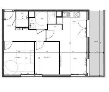 Appartement 3 pièces - - Photo 1