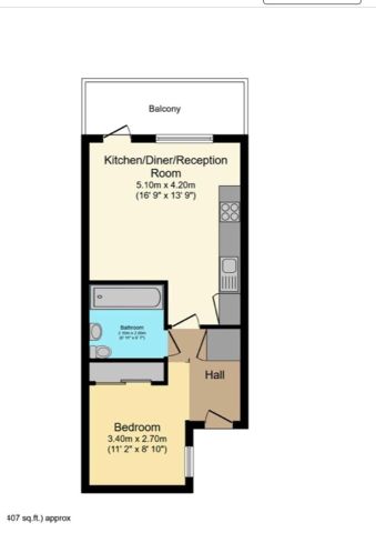 1 Bed Flat, Eden Apartments, E14 - Photo 2