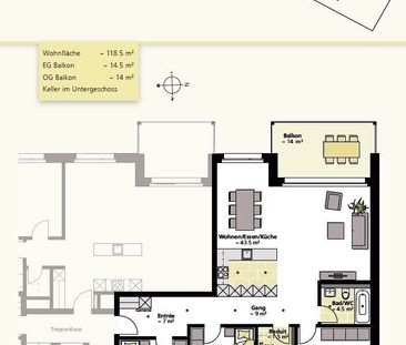 Grosszügige Wohnung sucht neue Familie - Foto 6