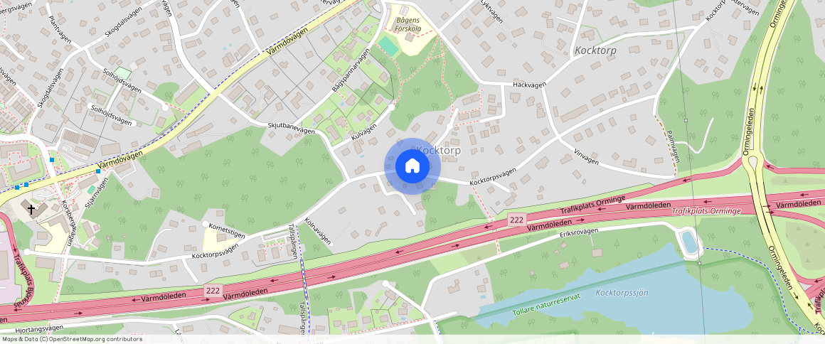 Kocktorpsvägen, Saltsjö-Boo