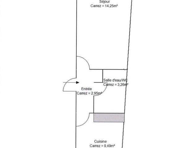 Appartement 1 Pièce 30 m² - Photo 1