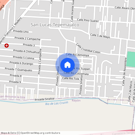 Calle Río Tuxpan, San Antonio la Isla, San Lucas Tepemajalco, San Antonio la Isla, Estado de México, 52280, México