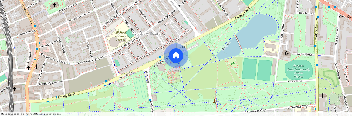 Cobourg Road, Burgess Park