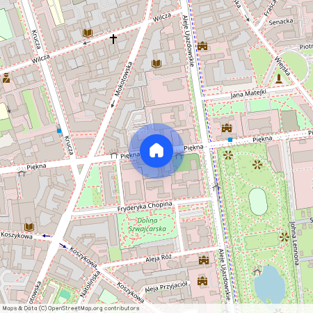 Piękna 3, Warszawa, Śródmieście, Śródmieście Południowe