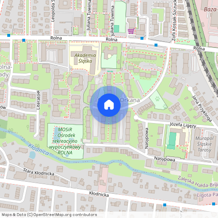 ul. Władysława Orkana, Załęska Hałda-Brynów, Katowice, śląskie