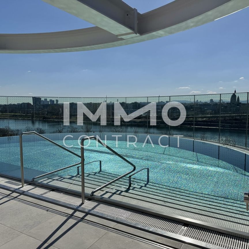 Großzügige 3 Zimmer Wohnung im 41.Stock inkl. atemberaubendem Blick auf die Donau und den Kahlenberg! - Foto 1