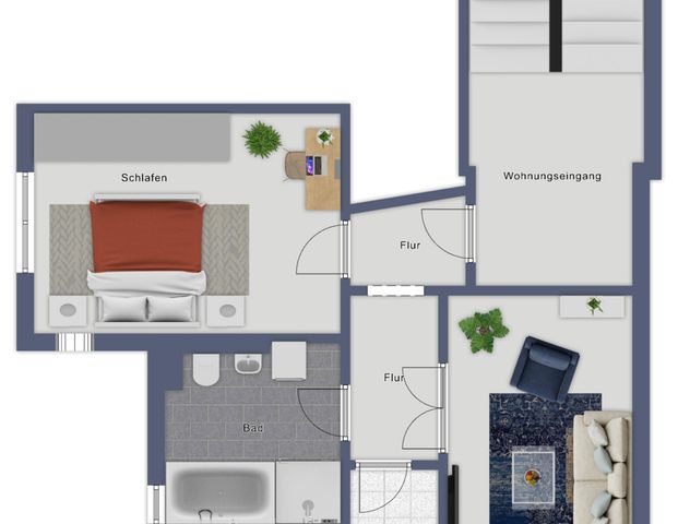 Charmante 2-Raum-Wohnung im beliebten Paulusviertel. Mit Balkon, Einbauküche und Gartennutzung. - Photo 1