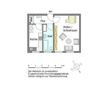 1-Zimmer-Wohnung in Mülheim-Stadtmitte - Photo 1