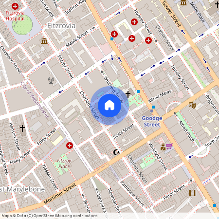 Charlotte Mews, Fitzrovia, London W1T