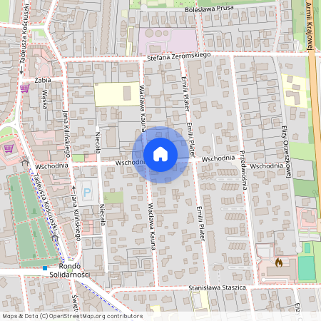 ul. Wschodnia, Piaseczno, Piaseczno, piaseczyński, mazowieckie