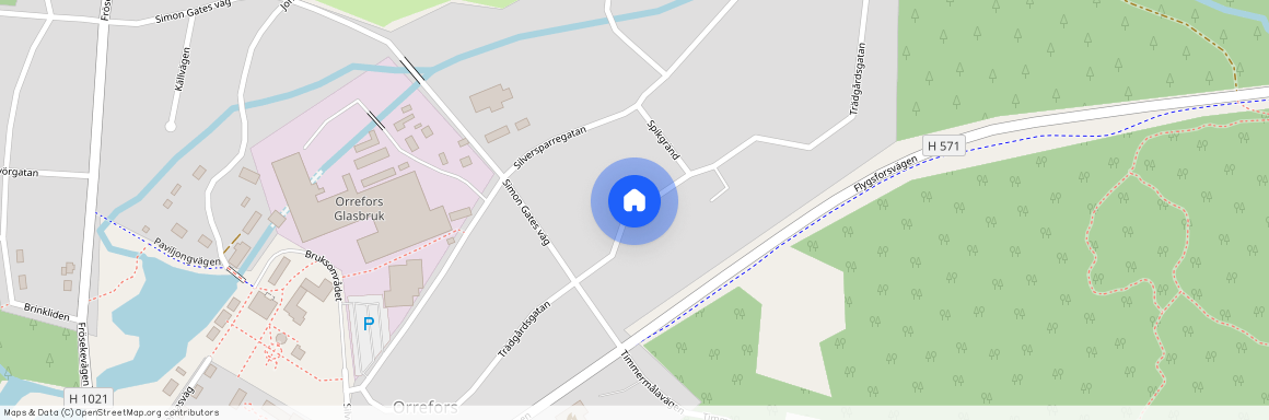 Trädgårdsgatan, Orrefors