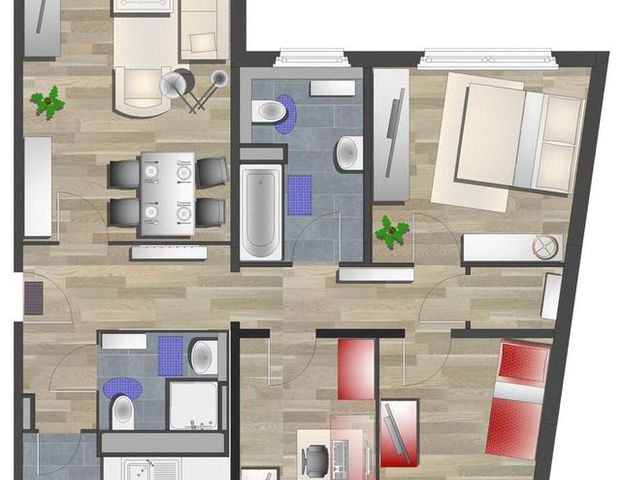 Geräumige 4-Raum-Wohnung in zentraler Lage - Photo 1