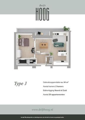 Te huur: Appartement Martinus Nijhofflaan in Delft - Foto 1