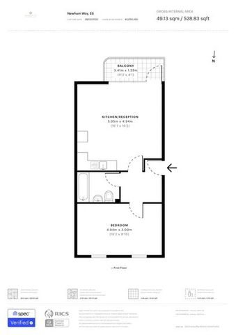 1 Bed Flat, Newham Way, E6 - Photo 3