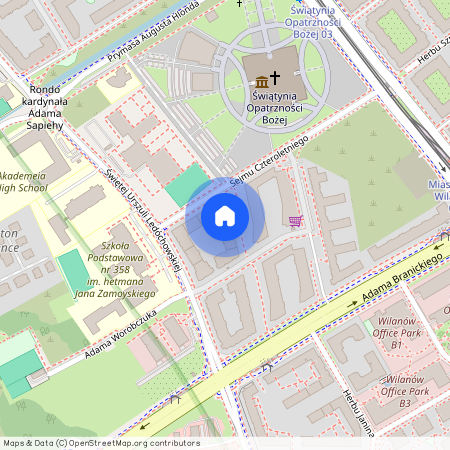 ul. św. Urszuli Ledóchowskiej, Błonia Wilanowskie, Wilanów, Warszawa, mazowieckie