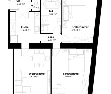 Konstanziagasse/Langobardenstraße: moderne 3 ZI -Übernahme ab 1.12.2026 - Photo 4