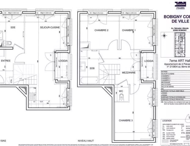 location Appartement T4 DE 88.6m² À BOBIGNY - Photo 1
