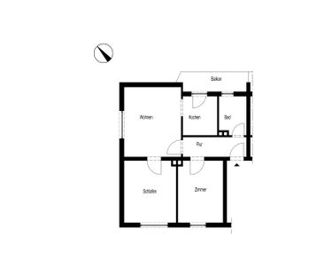 DREI-ZIMMER-WOHNUNG IN LÜDENSCHEID-BRÜGGE - Photo 2