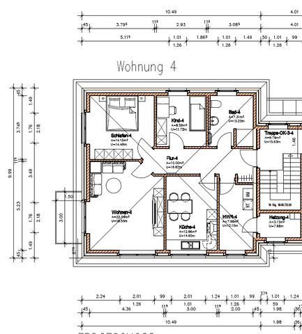 Energetisch hochwertig: Oberwohnung mit Balkon und einer Einbauküche in zentraler Lage von Remels - Foto 4