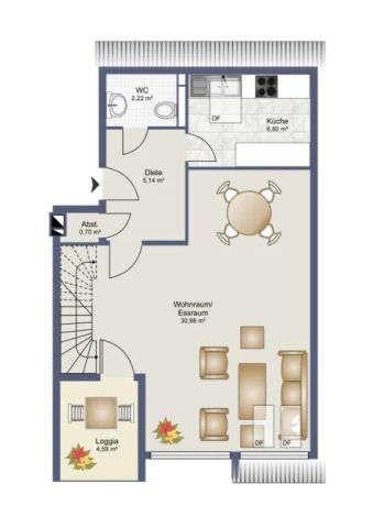 perfekte Wohnung für Singles oder Paare im Stadtzentrum von Wehr | DG - 2 Zimmer mit ca. 66 m² & Balkon - Photo 4