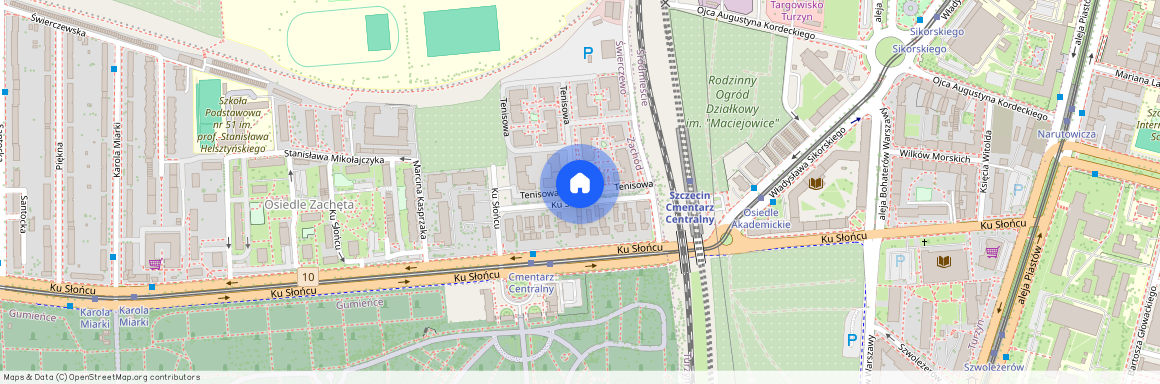 ul. Tenisowa, Świerczewo, Zachód, Szczecin, zachodniopomorskie