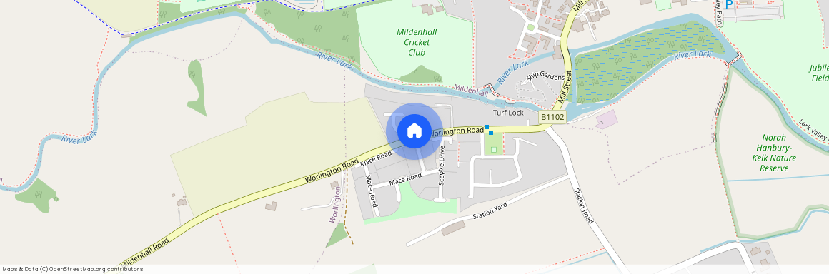 Mace Road, Mildenhall, Worlington Road