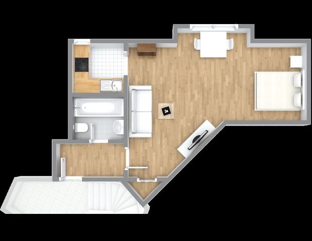 Perfektes Wohnen: modernes Stadtapartment Nähe Köln Hauptbahnhof - Photo 1