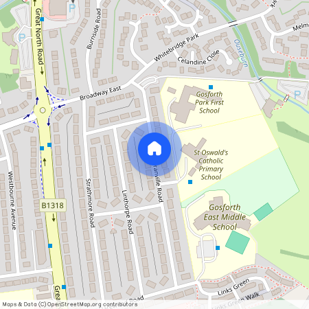 2 bed upper flat to rent in NE3
