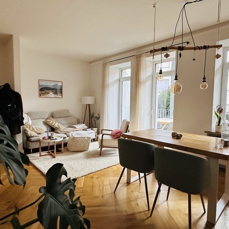 Besser wohnen am Rennweg! 2-Zi. Altbau-Whg. im Boho-Stil mit großem Balkon! - Foto 1