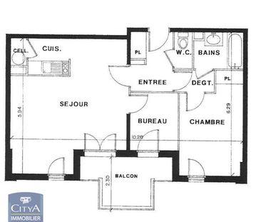 Location Appartement 2 pièces 56m² GRAVIGNY 27930 - Photo 2