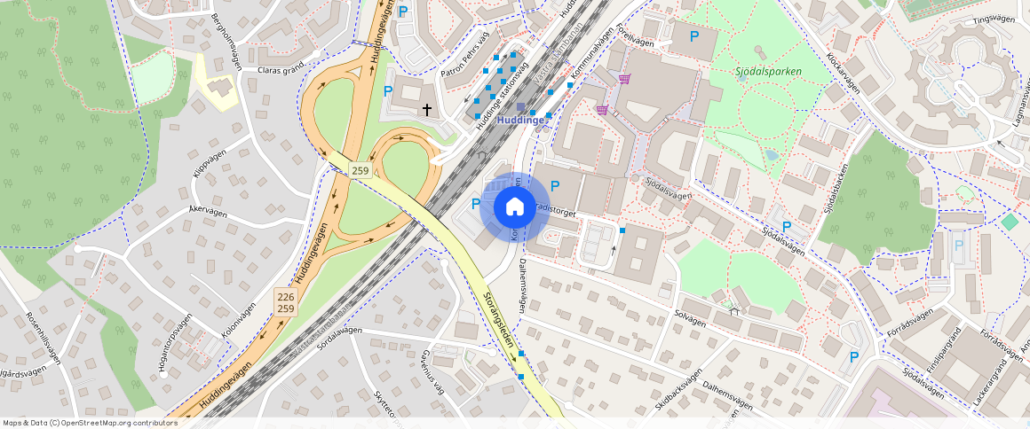 Studentvägen, Huddinge