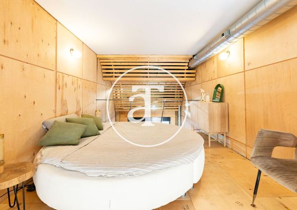 Duplex for monthly rental with 1 bedroom and 1 bathroom, with private terrace in Hortaleza