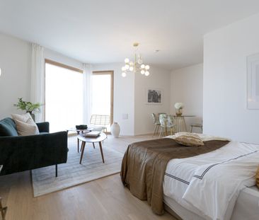 Sonnwendviertel: 1-Zimmer-Wohnung mit Balkon im 12. OG – Fitnessrau... - Photo 6