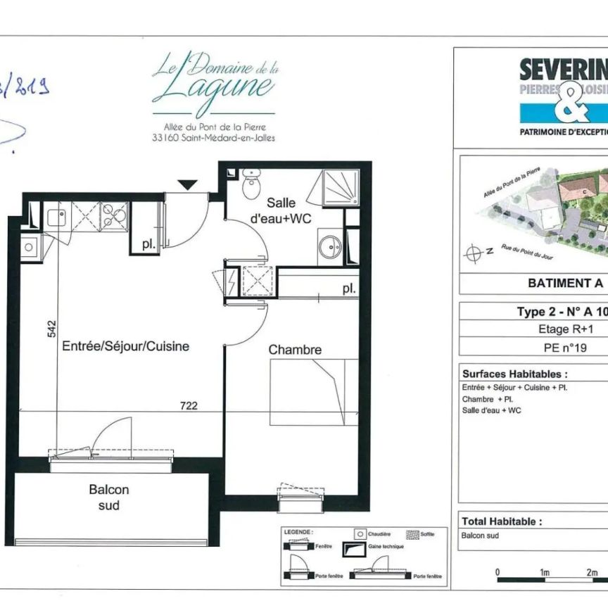 Appartement à louer 2 pièces 42.27m² - Photo 1