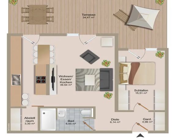 Erdgeschosswohnung die es so nur 1 x in Heinsberg gibt. Garten, Smarthome, Stabparkett - Photo 1