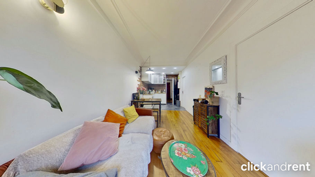 Appartement meublé 2 pièces lumineux avec balcon à Paris 18ᵉ – 34 m² - Photo 2