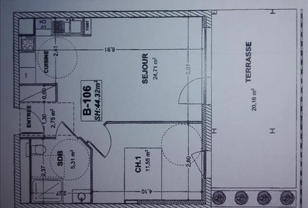 2 pièces - Meublé - 44,88 m² - 1er étage - Colocation non autorisée - Photo 2