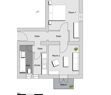 2,0-Zimmer-Wohnung in Augsburg Oberhausen - Photo 5