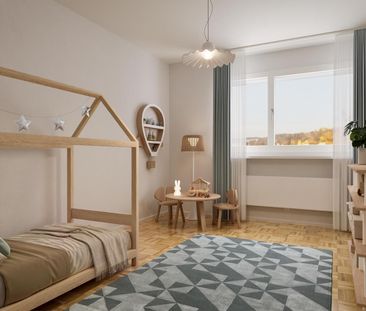 4.5 Zimmerwohnung in Oberwil - Urban wohnen, natürlich leben - Foto 3