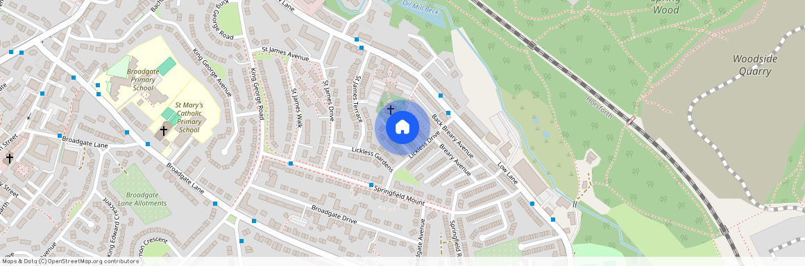 Lickless Terrace, Horsforth, Leeds, West Yorkshire, UK, LS18